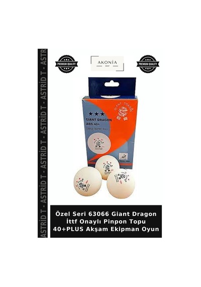 Özel Seri 63066 Giant Dragon İttf Onaylı Pinpon Topu 40+plus Akşam Ekipman Oyun