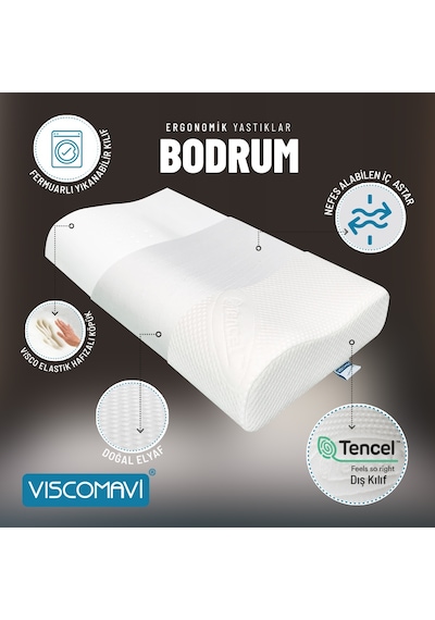 Viscomavi Bodrum Ergonomik Visco Yastık Viscomavi Bodrum Ergonomik Visco Yastık