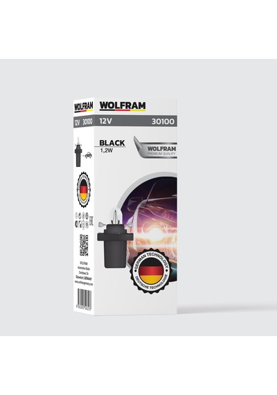Wolfram 12 Volt 1.2 Watt Duylu Gösterge Ve Panel Ampulü B8,5d Duy Tipi - 10 Adet