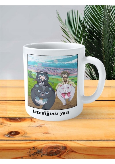 Kuma Kuma Kuma Bear Baskılı Kupa Bardak Kişiye Özel Model 3 Çok Renkli