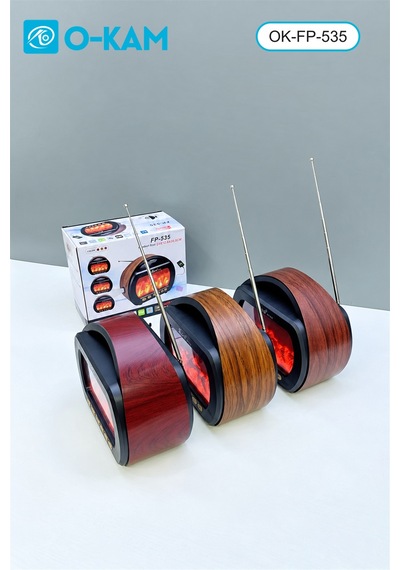 O-kam Ok-535 Bluetooth Fenerli Şömine Efektli Radyo