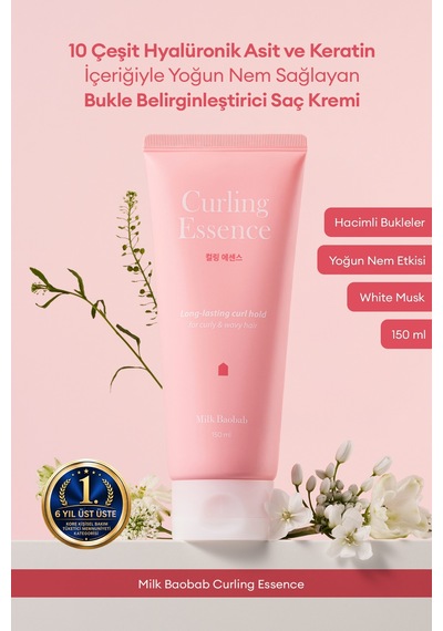 Hyalüronik Asit & Keratin İçeren Bukle Belirginleştirici Saç Kremi Mılk Baobab Curling Essence