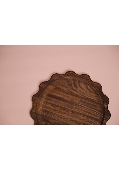 Fam Wood Art Büyük Boy Ahşap Sunumluk Ve Supla %100 Çam Kahverengi