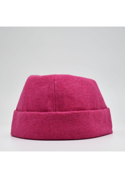 Şapkadan Etnik Desen Kısa Docker Şapka Vintage Cap Kasket Pembe
