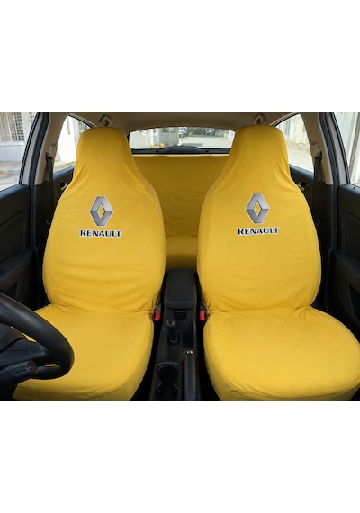 Servis Kılıfı Renault Yazılı Sarı Renk 1 Takım