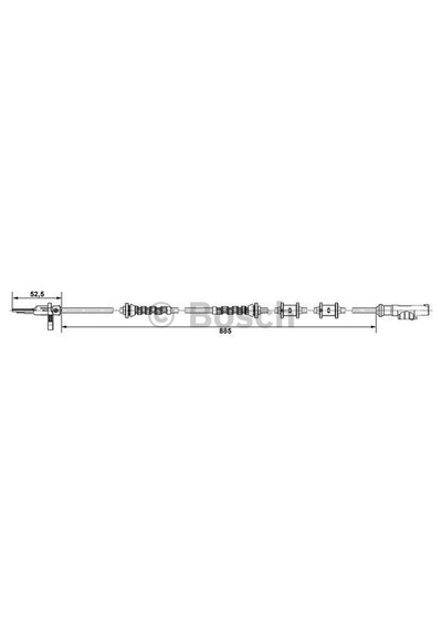 BOSCH 265004602 ABS SENSÖRÜ ARKA DUCATO 06- KISA