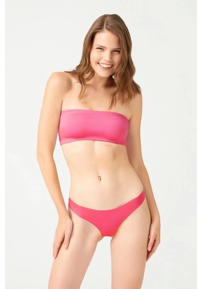 Cottonhill Cotonhıll Lazer Kesim Pembe Bikini Külot Pembe