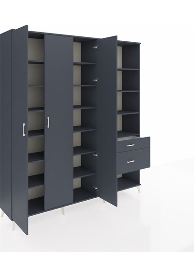 Hyperion Dolap 16 Raflı 2 Çekmeceli 3 Kapaklı 220x44x243 Antrasit-antrasit/antrasit Antrasıt/antrasıt - Antrasıt Hyperion Dolap 16 Raflı 2 Çekmeceli 3 Kapaklı 220x44x243 Antrasit-antrasit/antrasit Antrasıt/antrasıt - Antrasıt