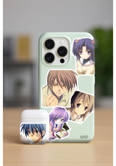 Clannad : After Story Anime Telefon Laptop Bullet Journal Sticker Paketi 25 Adet Çok Renkli