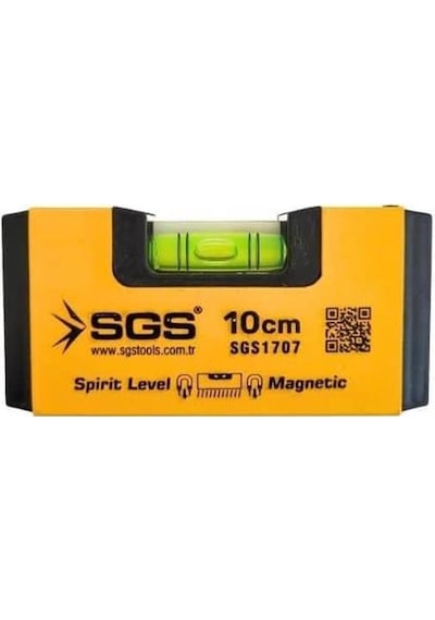 Sgs 1707 Alüminyum Mıknatıslı Su Terazisi 10 Cm