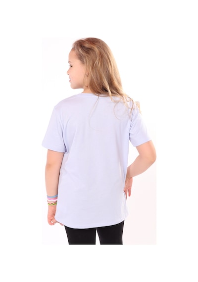Toontoy Kids Toontoy Unisex Çocuk Baskılı Bisiklet Yaka Kısa Kollu Tişört Sarı