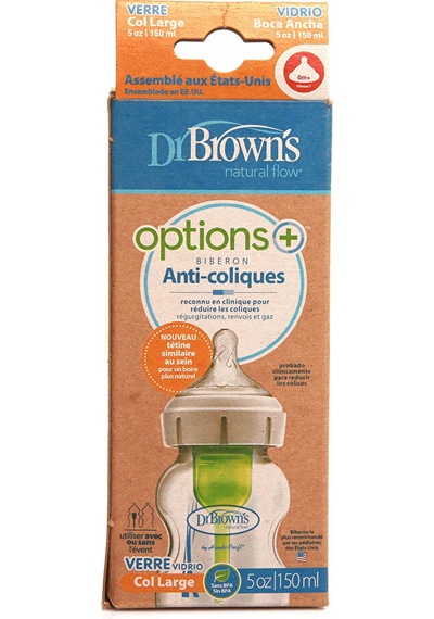 Db51730 Dr Browns Options+ Geniş Ağız Antikolik Cam Biberon 150 Ml 0+ Ay 4 Adet