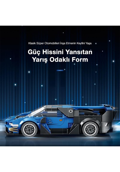 Reobrix Creator 795 Bugatti Vision Gt Spor Araba Yaratıcı Yapı Blok Seti Building Blocks - 356 Parça