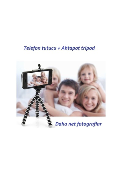 Cep Telefonlari & Digital Camera Uyumlu 25cm Ahtapot Tripod 2in1