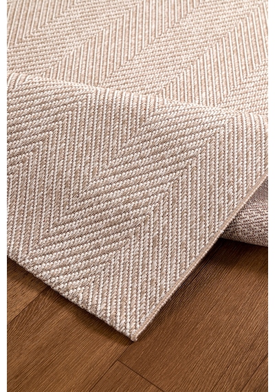 Elit Premium Sisal Jut Halı 1001 -bej Krem Balık Sırtı Desen