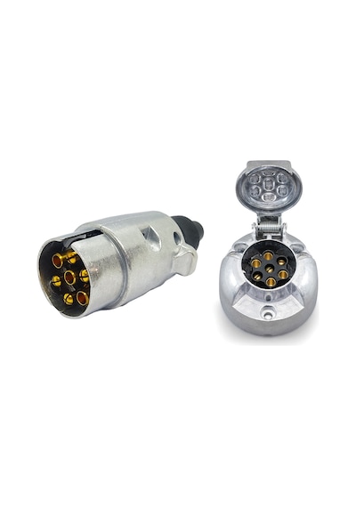 Römork Fişi ve Soketi metal Set Ürün - 7 Pin