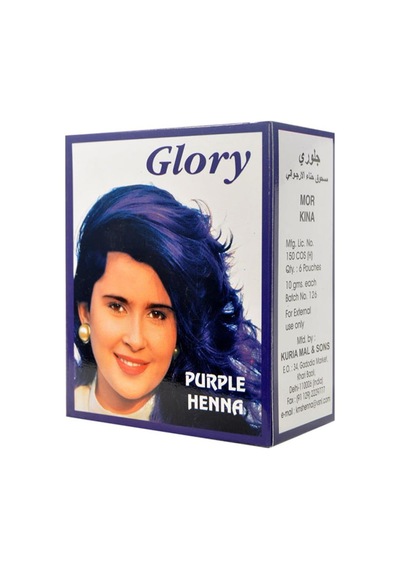 Glory Glory Mor Hint Kınası (Purple Henna) 10 Gr Paket