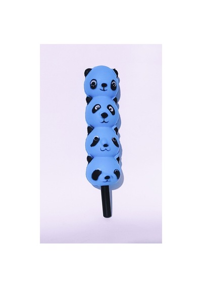 Squishy 4 Katlı Mavi Panda Sukuşi Oyuncak Kalem 20 Cm Diğer