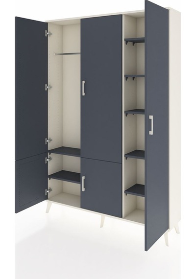 Arges Dolap 7 Raflı 5 Kapaklı Tek Askılı 132x30x195 Aytaşı-antrasit/antrasit Antrasıt/antrasıt Arges Dolap 7 Raflı 5 Kapaklı Tek Askılı 132x30x195 Aytaşı-antrasit/antrasit Antrasıt/antrasıt