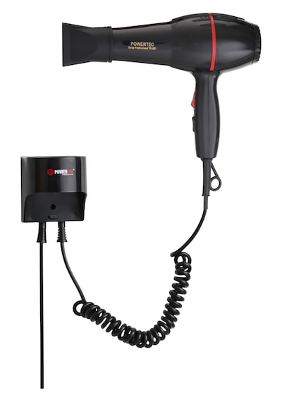 Powertec TR-301 Askı Aparatlı Otel Tipi Profesyonel Saç Kurutma & Fön Makinesi