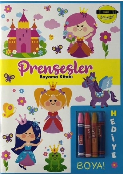 Minik Ressamlar - Prensesler Boyama Kitabı- Doğan ve Egmont Yayıncılık