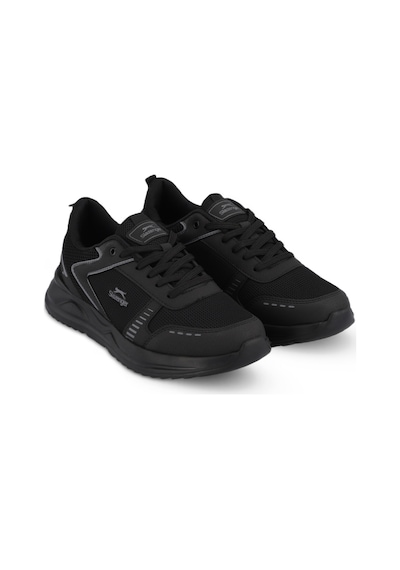 Slazenger GUMMY I Erkek  Siyah / Siyah Koşu & Yürüyüş Spor Ayakkabısı