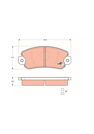 Fiat Uno 70 On Fren Balatasi 1.4ie 1992-2001 Trw Gdb297
