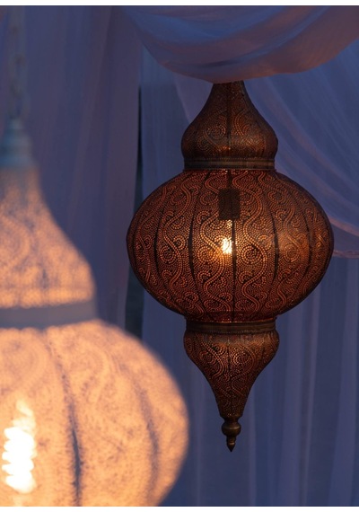 Asılı Metal Lamba Altın 65cm Altın