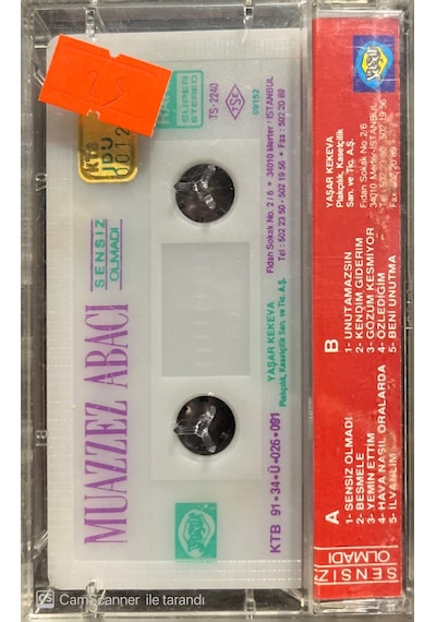 Plak Değildir Kaset Tir Muazzez Abacı Sensiz Olmadı Kaset