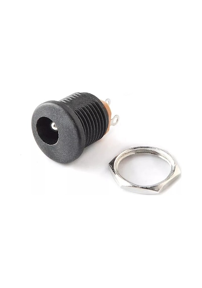100 ADET IC-258 DC ŞASE 2.5MM YUVARLAK SOMUNLU 5.5X2.5mm