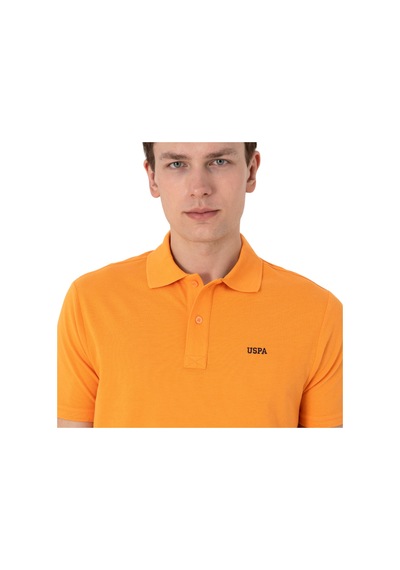 U.S. Polo Assn. Erkek Regular Fit Polo Yaka Basic T-shirt Turuncu