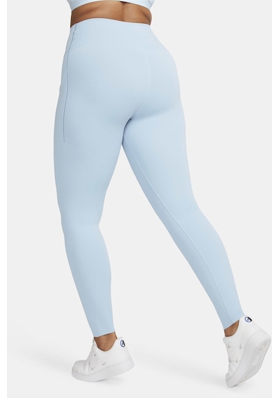 Nike Universa Medium Support High Rise Full Length Kadın Yüksek Bel 2 Cepli Toparlayıcı Tayt Açık Mavi