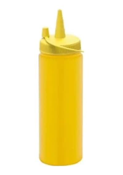 Plastik Ketçap, Mayonez, Sos Şişesi 3 Adet 1 Litre Sarı 0177 3 Adet Gümüş Toka