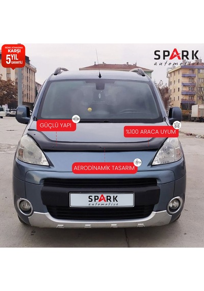 Peugeot Partner Tepee 2009-2015 Yıl Aralığı Uyumlu Ön Kaput Rüzgarlık 3mm