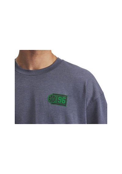 Under Armour Ua M Hwt Hoops Courtside Ss Erkek Günlük Tişört 1390191-044 Gri Gri