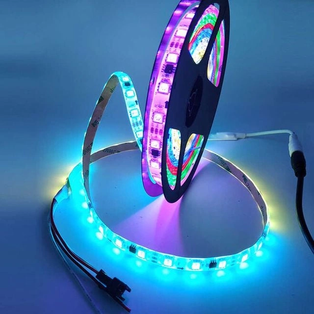 5 Metre Tak Çalıştır Kumandalı, 96 Renk Rgb Şerit Led Tv Ünitesi, Mutfak Tezgahı, Vitrin, Tavan Ledi
