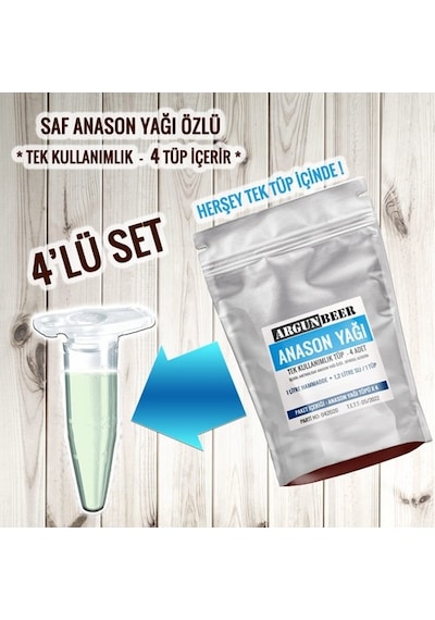 Anason Yağı- Tek Kullanımlık (4 Adet 3Gr) – Santrifüj Anethol Tüp