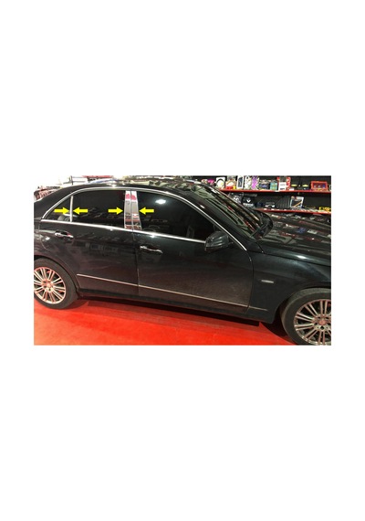 Mercedes W212 E Serisi 2010-2015 Krom Kapı Direk Aksesuarı 6 Prç.