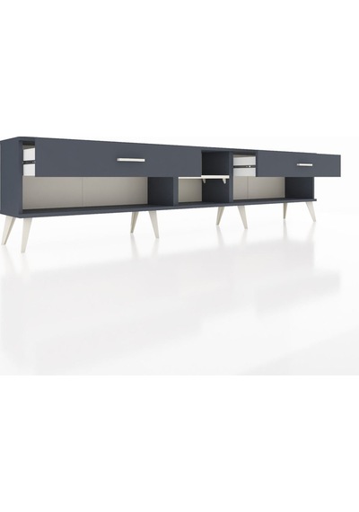 Arges Tv Ünitesi Tek Raflı 2 Çekmeceli 220x30x51 Antrasit-aytaşı/antrasit Aytası/antrasıt - Antrasıt Arges Tv Ünitesi Tek Raflı 2 Çekmeceli 220x30x51 Antrasit-aytaşı/antrasit Aytası/antrasıt - Antrasıt