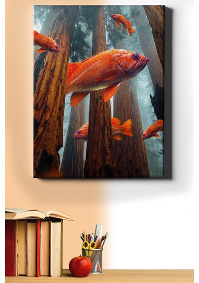 Webstyle Sayılarla Boyama Seti Kasnaklı Orman Denizi 40 X 50 Cm