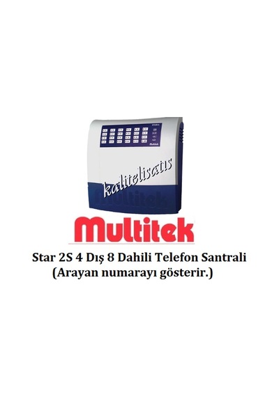Multitek Star2S Caller Id 4 Harici 8 Dahili Telefon Santrali