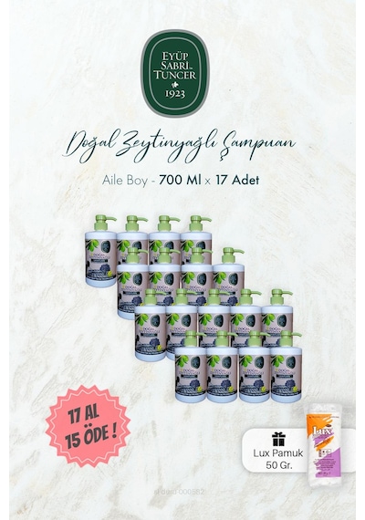 Eyüp Sabri Tuncer Doğal Zeytinyağlı Şampuan 17 Al 15 Öde 700 Ml Ve Pamuk