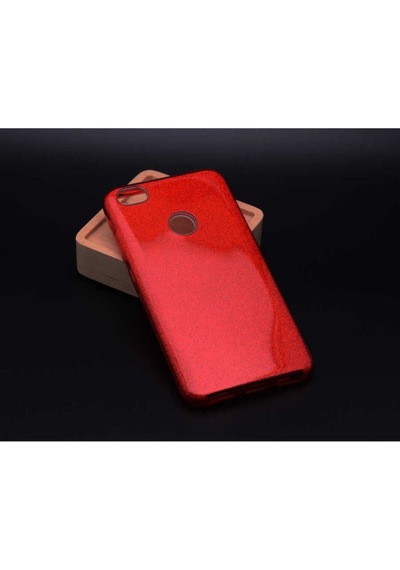 Xiaomi Redmi Note 5a Kılıf Zore Shining Silikon Kırmızı