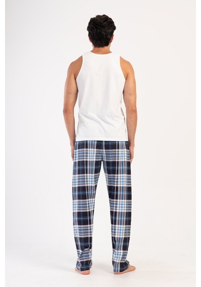 Yake Store Ceplı Erkek P.suprem Xxl Tek Alt Pıjama - Dress Blues mavi
