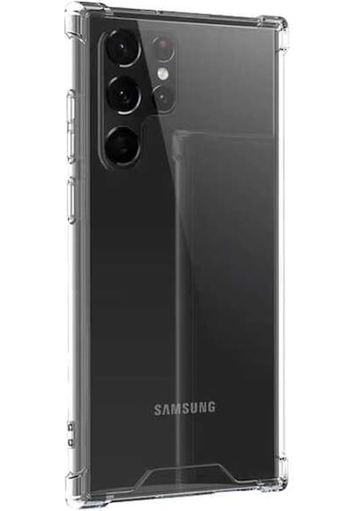 Zore Galaxy S22 Ultra Uyumlu Msra Nitro Anti Shock Silikon-renksiz Renksiz