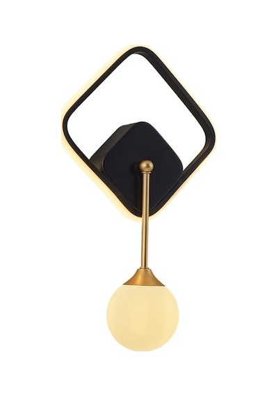 Özcan Aydınlatma 2611 3 19 Halo Kare Aplik Siyah