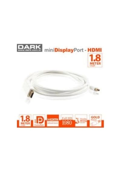Dark Mdpxhdmıl180 1.8mt Mini Displayport To Hdmı Kablo Kdo