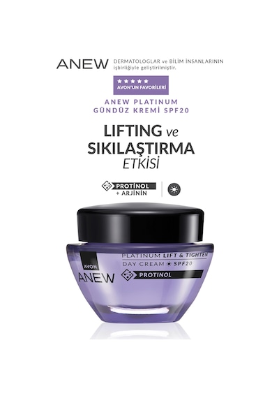Avon Anew Platinum Lift & Tighten Gece Ve Gündüz Krem Seti