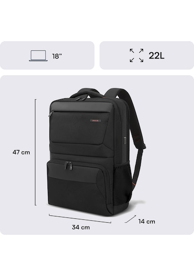 Mack Mcc-807 18 Business X Notebook Sırt Çantası Siyah siyah