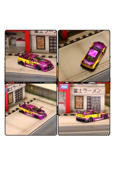 Street Weapon Skyline Gtr Lbwk Er34 23 Electroplated Purple 1/64